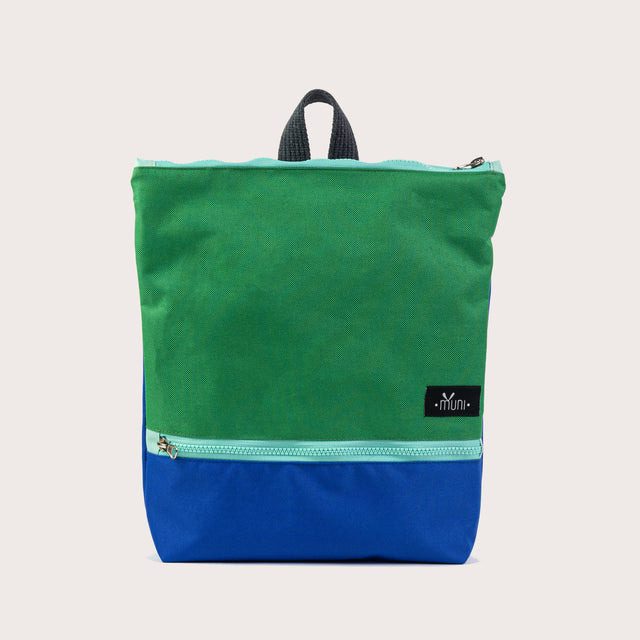 greenandbluebackpack.jpg Waterproof Kids Backpack - Green&Blue - Image 1