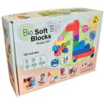 Soft Blocks Set With Wheels - 14 pcs