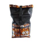 Waterproof Rolltop Backpack - Orange Pattern - Image 3