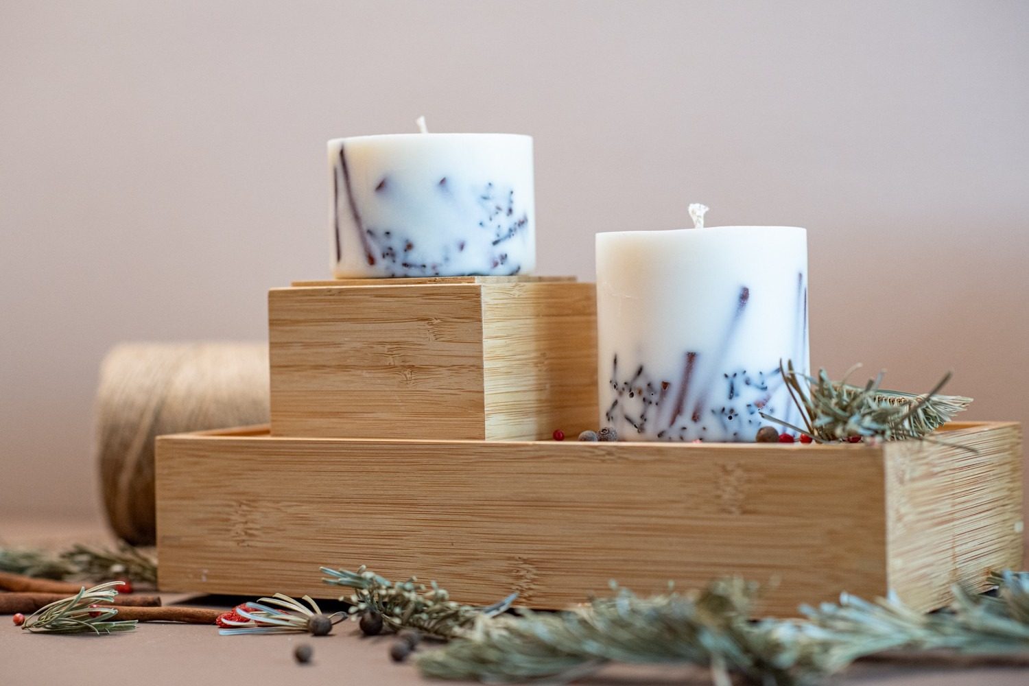 1693.jpg Hand-made Soy Wax Candle with Cinnamon Scent - Image 1