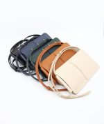Leather Phone Bag - Navy - Image 3